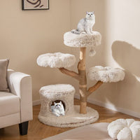 ARBRE A CHAT BOIS FLOTTÉ