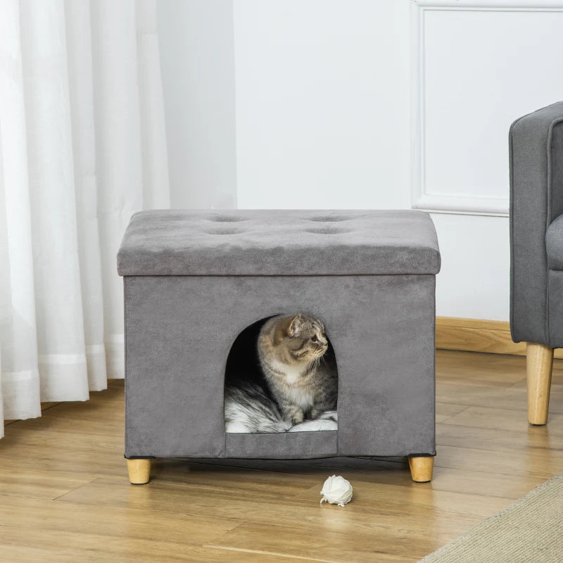 PANIER CHAT POUF