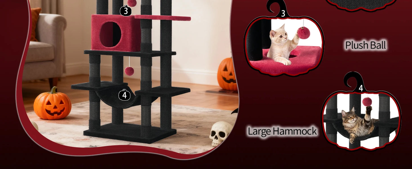 Arbre à chat Maine Coon F30BR170 - 170 cm