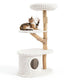 ARBRE A CHAT EN BOIS FLOTTÉ DOUX