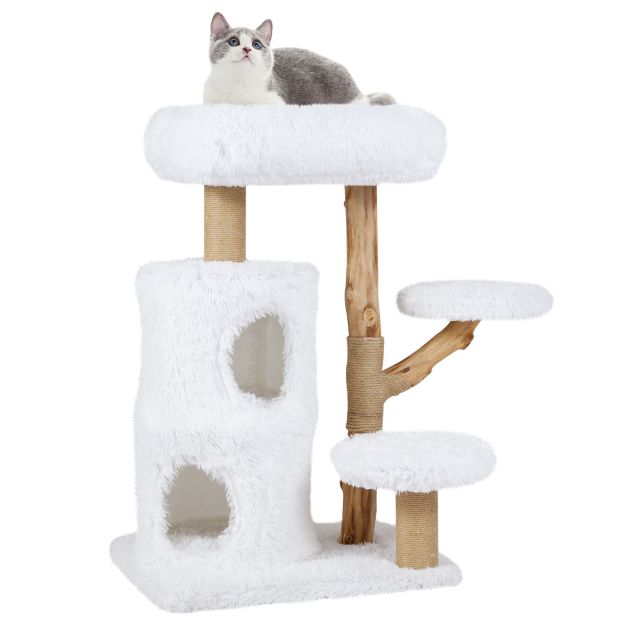 ARBRE A CHAT BOIS FLOTTÉ