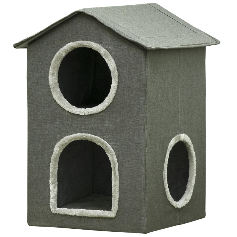 MAISON CHAT INTÉRIEUR À DEUX ÉTAGES