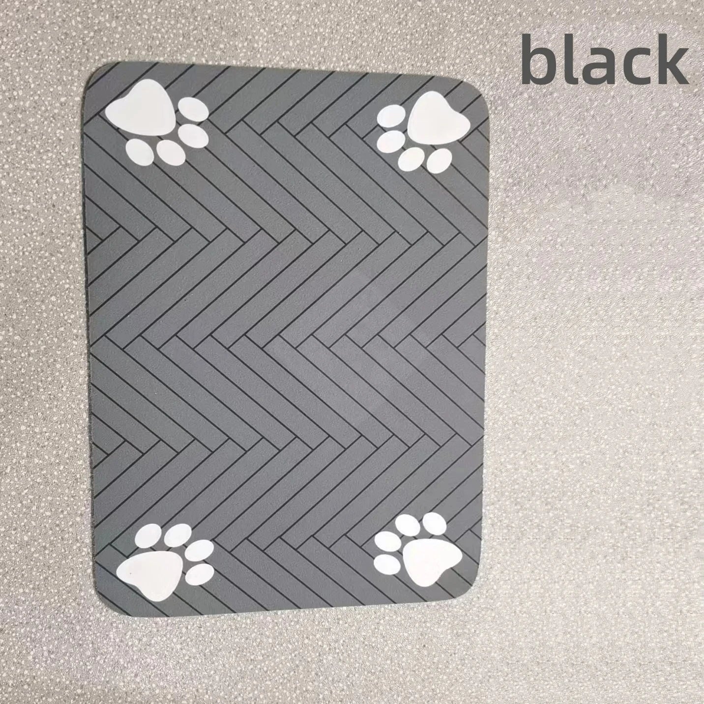 S（little kitten ）、M、L bsorbent Pet Feeding Mat, Waterproof Placemat for Dog & Cat Food & Water Bowls, Quick-Dry Rubber Backing
