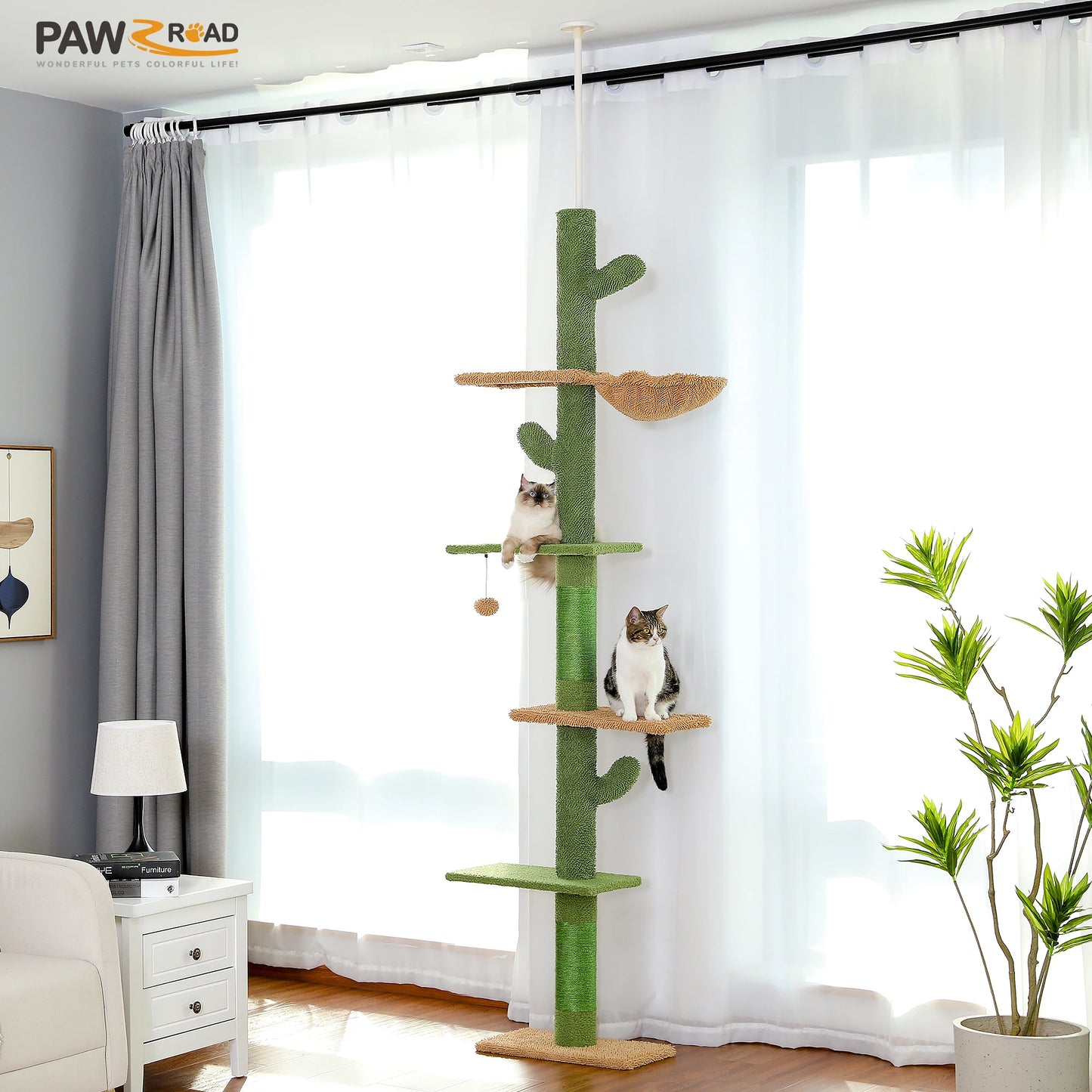 Arbre à Chat Cactus Vert F20229 - 229 cm