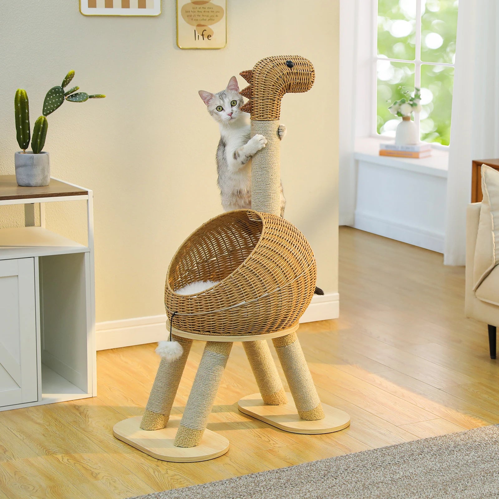 ARBRE À CHAT DESIGN <br> "Le dinosaure"