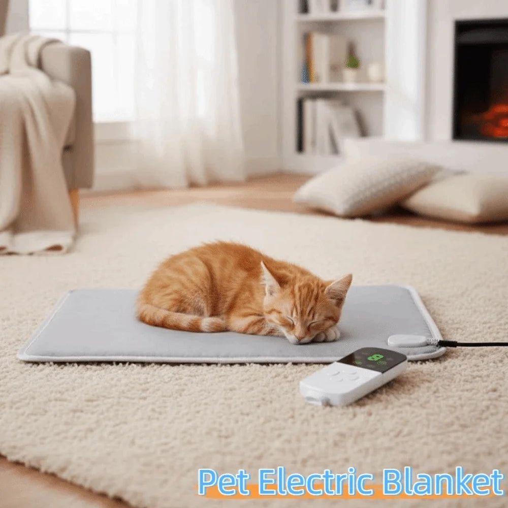 Bite Proof Pet Electric Blanket Waterproof Anti-scratch Cat Heating Pad Cozy Safe Dog Electric Mattress For Cats and Dogs