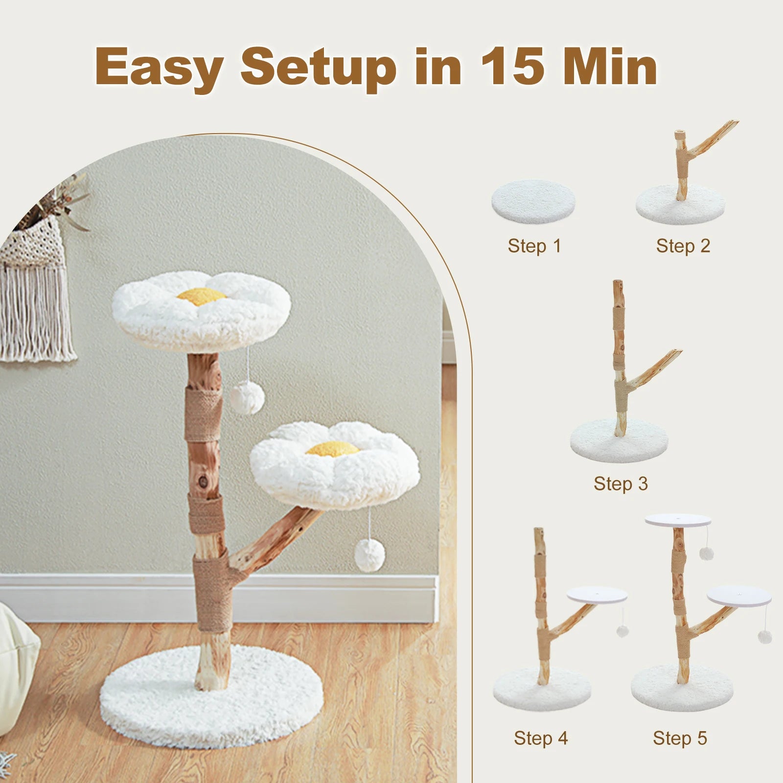 ARBRE A CHAT BOIS FLOTTÉ ALIEXPRESS 65.93