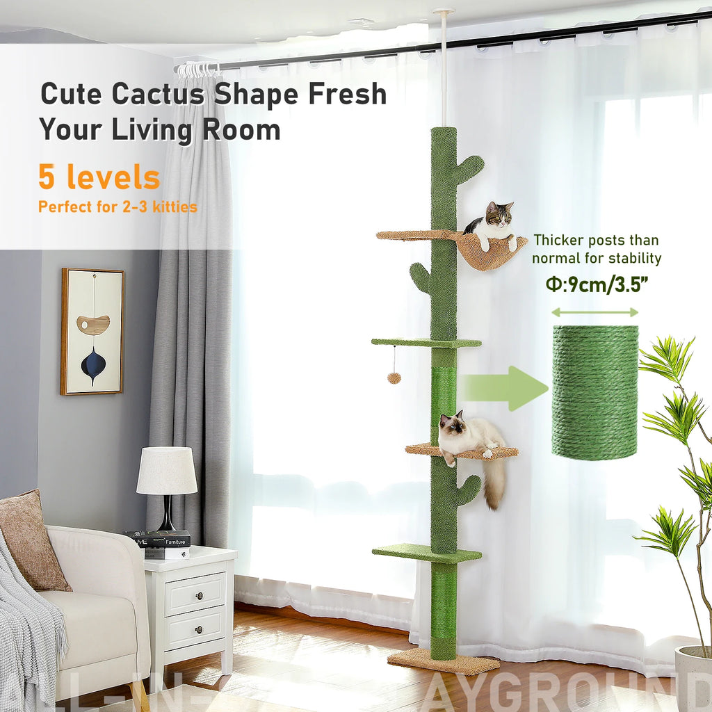 Arbre à Chat Cactus Vert F20229 - 229 cm