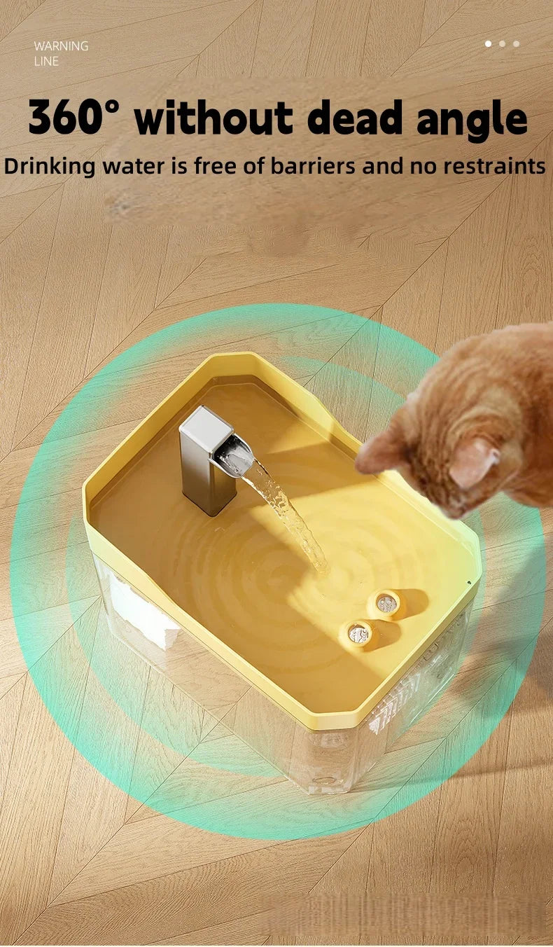 1.5L Cat Water Fountain Automatic Water Dispenser USB Live Circulation Filter Pet Drinker Quiet Pet Water Fountain Cat Small Pet