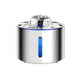 2.5L Stainless Steel Automatic Cat Water Fountain Auto Power-off Fountain With LED Light Non-slip Mat Dog Water Dispenser