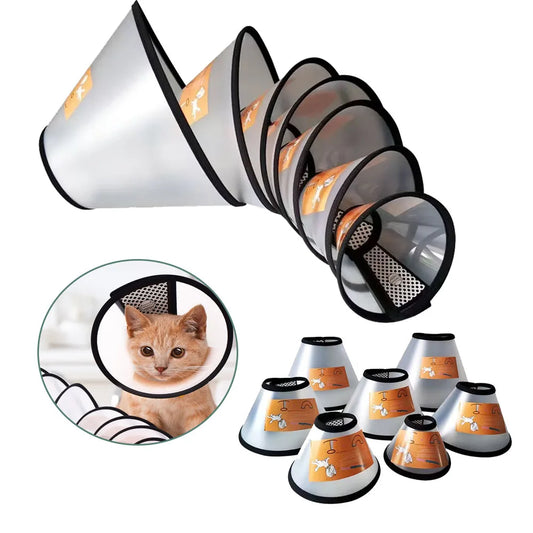 Elizabeth Cat Dog Collar Neck Cover Cat Anti Lick Ring Protective Collar for Dog After Surgery Anti-Bite Lick