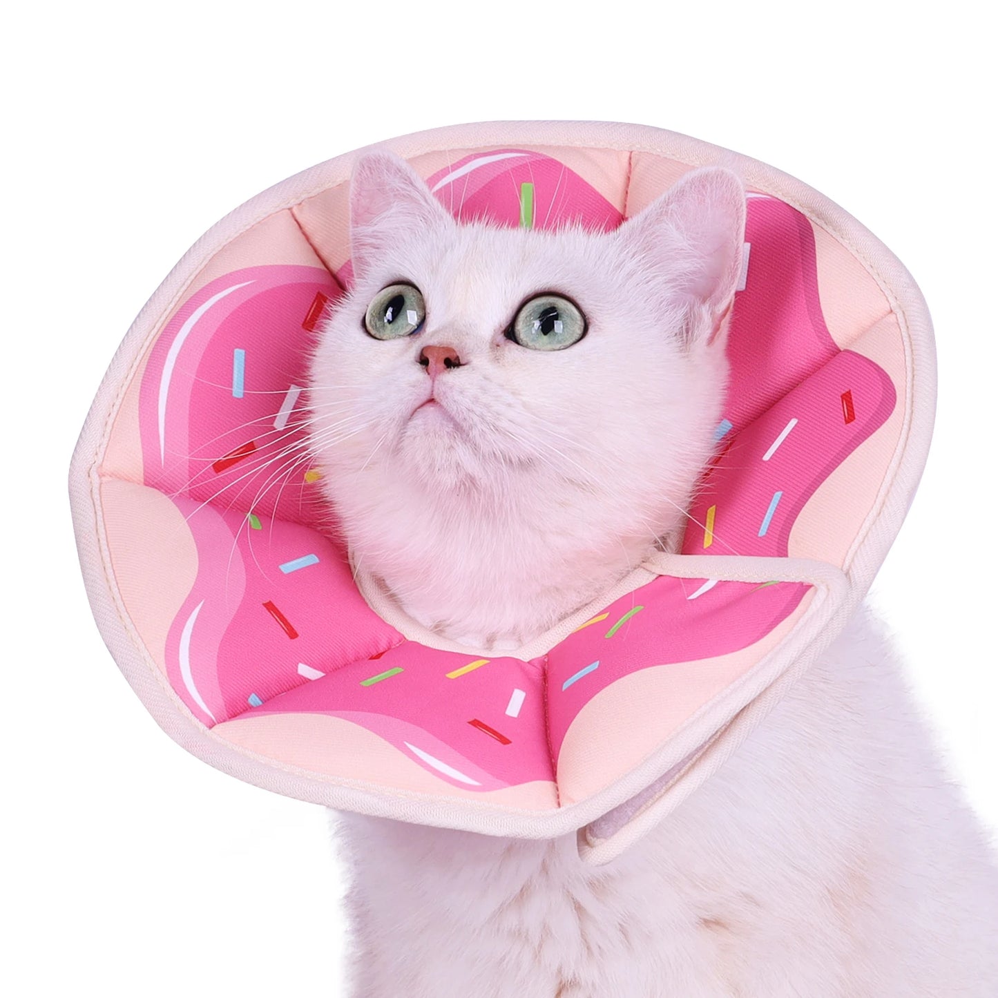 A new Elizabethan collar, stylish and high-value cartoon printed pet protective cover, dog protective cover, cat anti-licking st