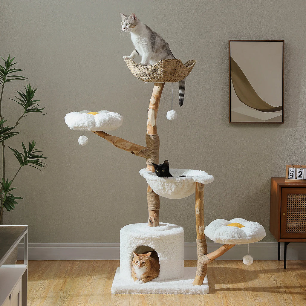 ARBRE A CHAT BOIS FLOTTÉ ALIEXPRESS 138.82