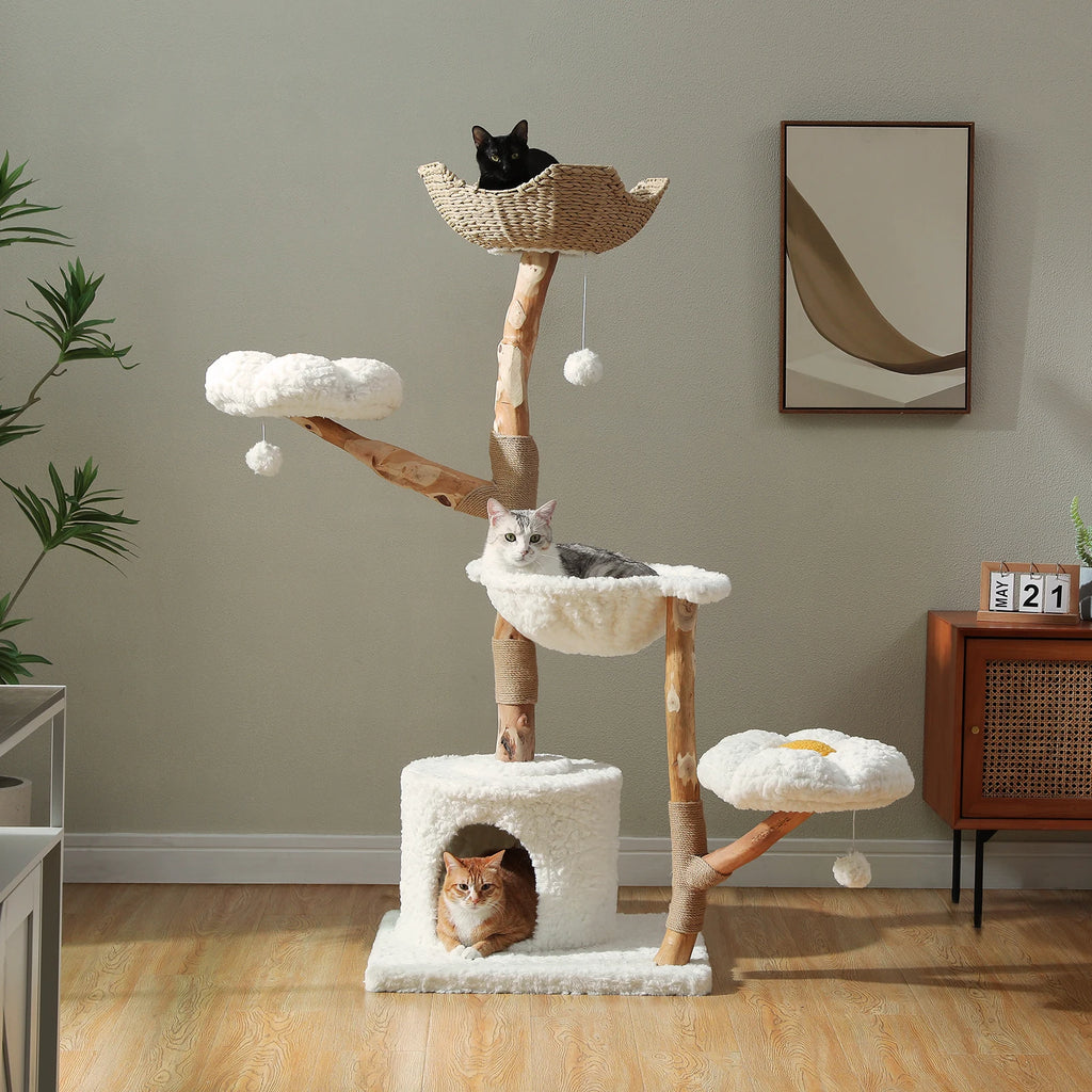 ARBRE A CHAT BOIS FLOTTÉ ALIEXPRESS 138.82