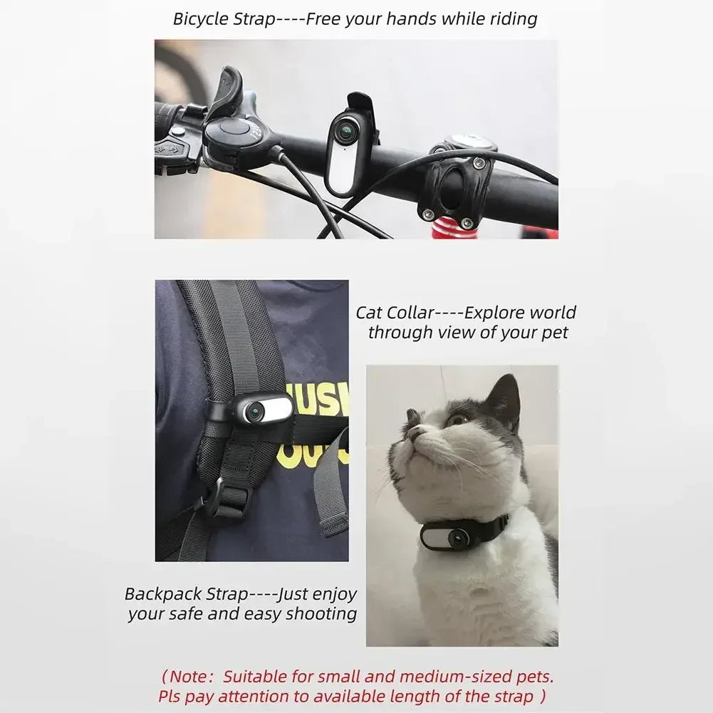 HD 1080P Wireless Collar Camera No WiFi Needed Dog Cat Pet Camera Collar Nanny Camera Video Records for Cats Dogs Birthday Gift