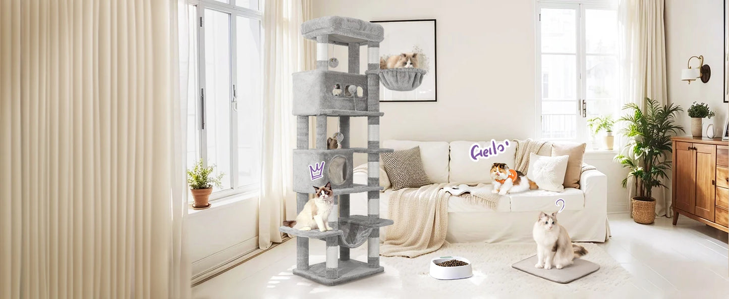 Arbre à chat Maine Coon F30BR170 - 170 cm