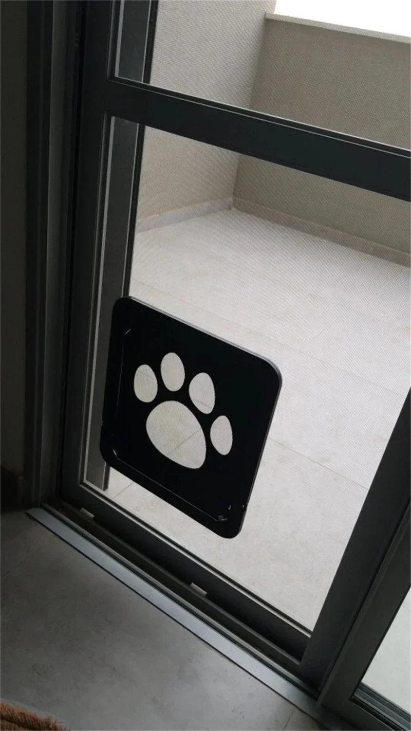 Pet Gate Cat Door Safe Lockable Magnetic Screen Outdoor Dogs Cats Window House Enter Freely Fashion Pretty Garden Easy Install