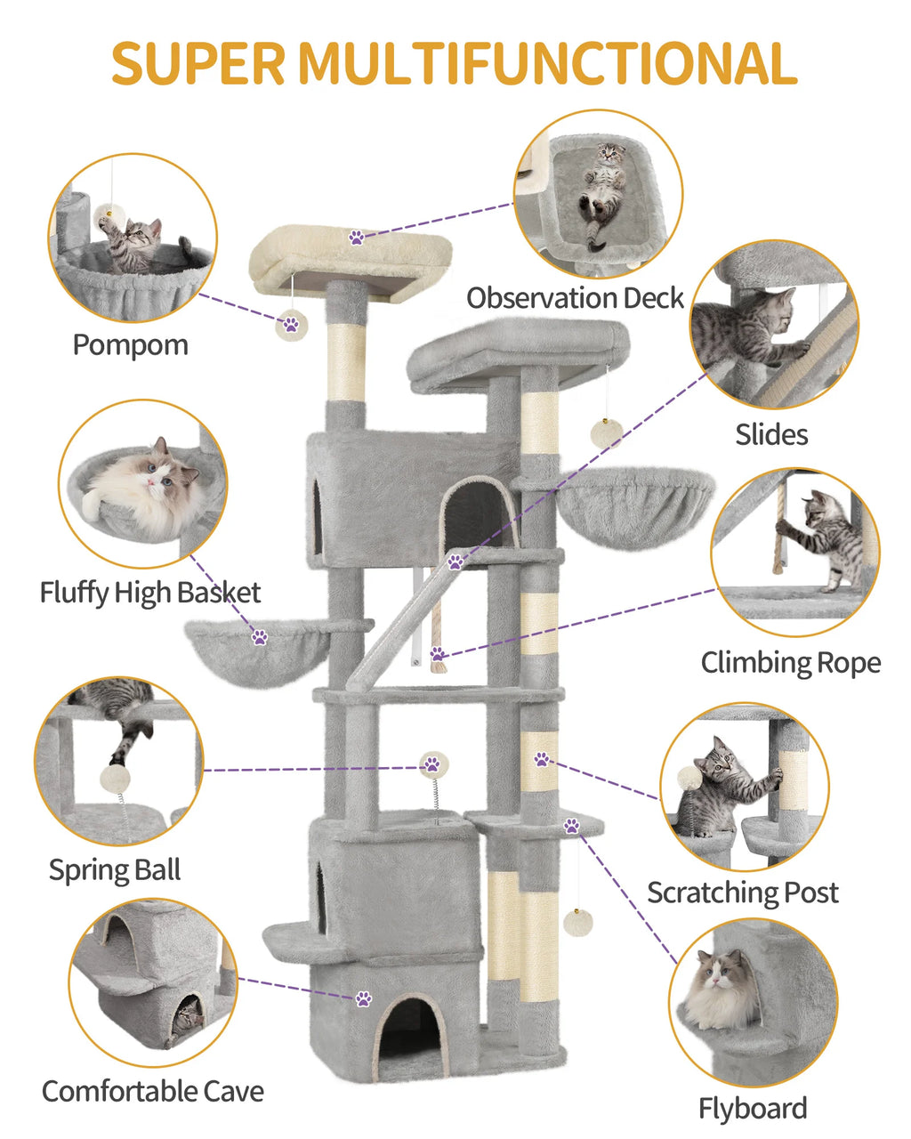 ARBRE A CHAT MAINE COON <br> "Le Trust App"