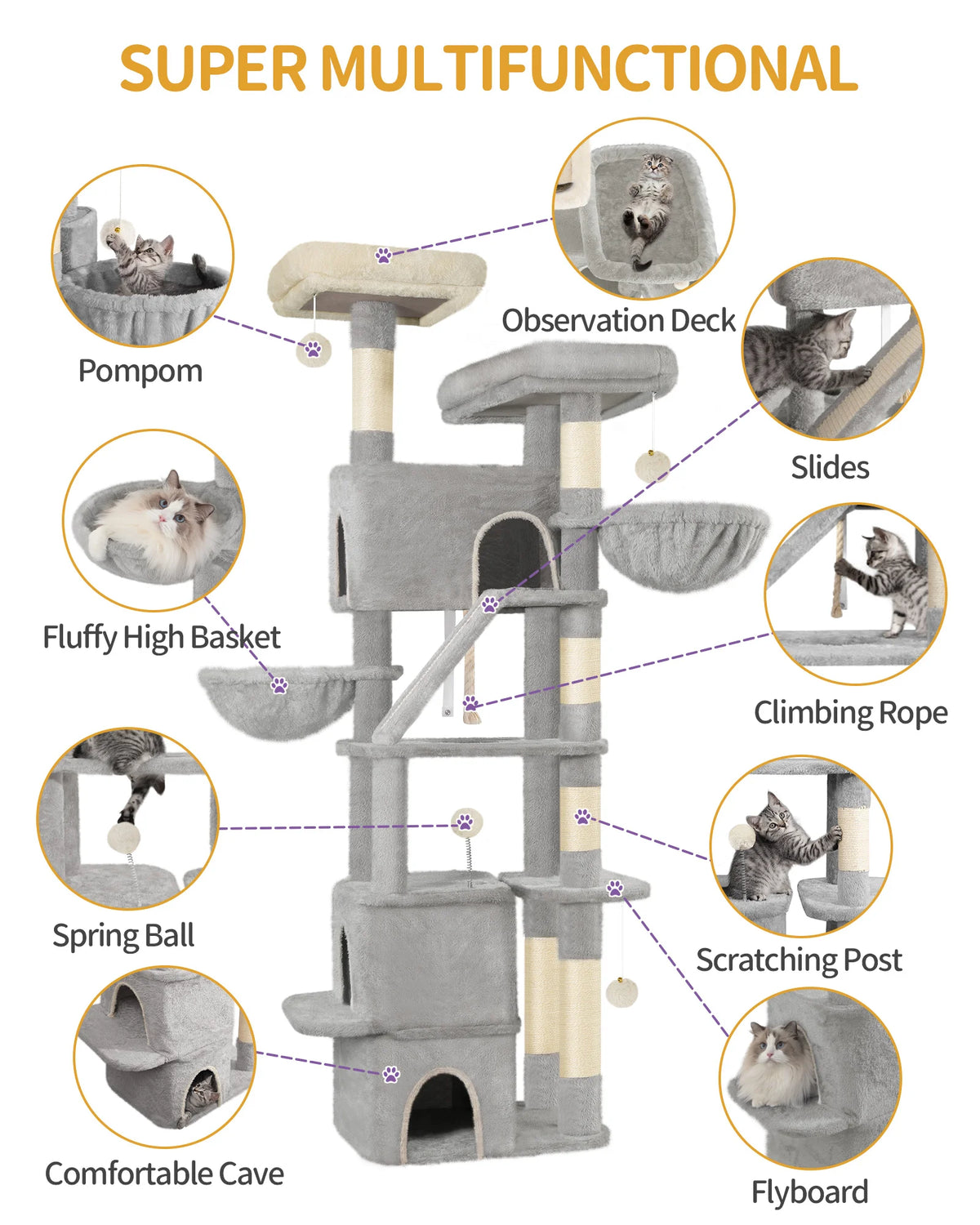 ARBRE A CHAT MAINE COON <br> "Le Trust App"