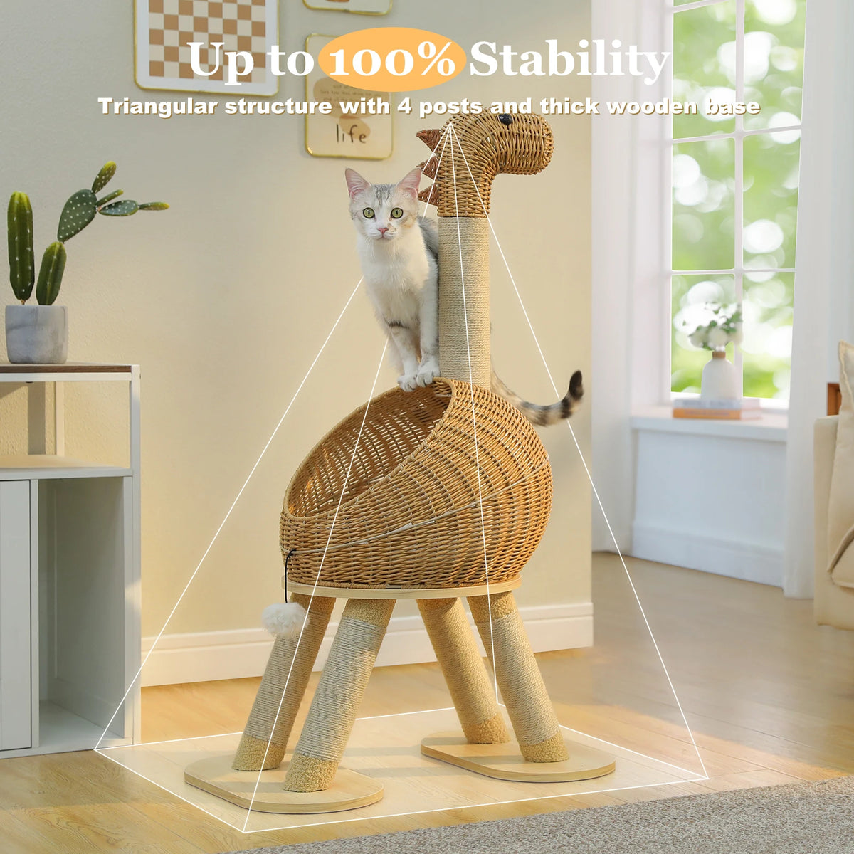 ARBRE À CHAT DESIGN <br> "Le dinosaure"