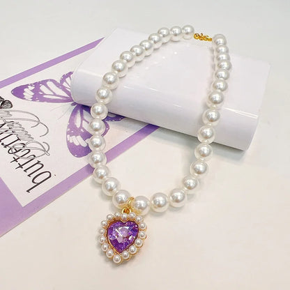 Princess Style Pet Pearl Collar for Dogs Cats - Cute Jewelry Accessory for Puppy Kitten Chihuahua Perfect Wedding Gift