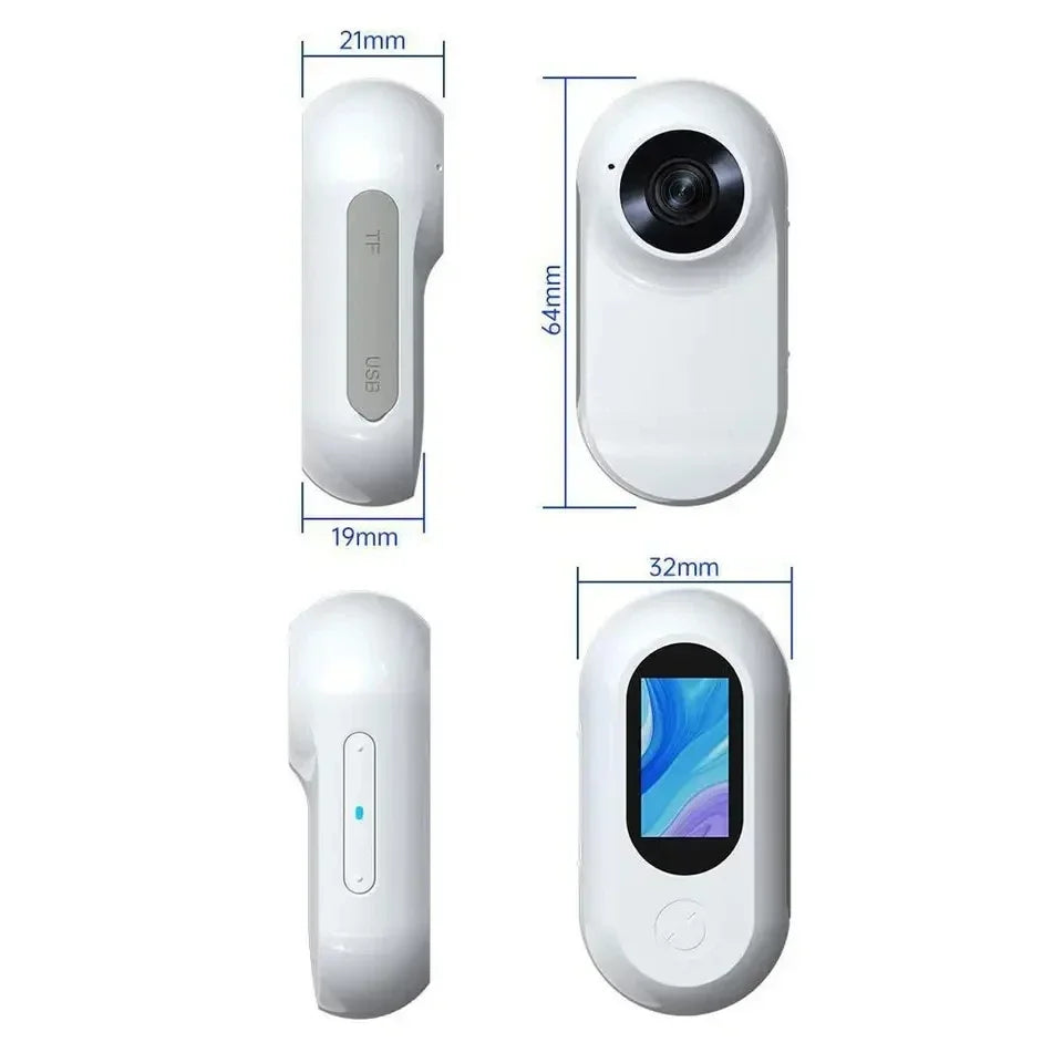 HD 1080P Wireless Collar Camera No WiFi Needed Dog Cat Pet Camera Collar Nanny Camera Video Records for Cats Dogs Birthday Gift