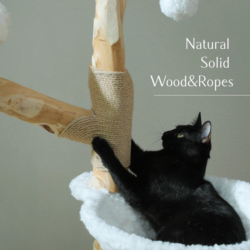 ARBRE A CHAT BOIS FLOTTÉ ALIEXPRESS 138.82