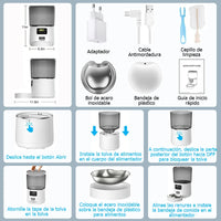 Automatic Pet Feeder 4L Automatic Cat Food Dispenser Smart Control Bug and Snag Resistant Cat Dog Timer Feeder