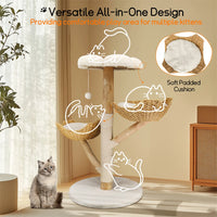ARBRE À CHAT EN BOIS FLOTTÉ<br> "Le magnifique"