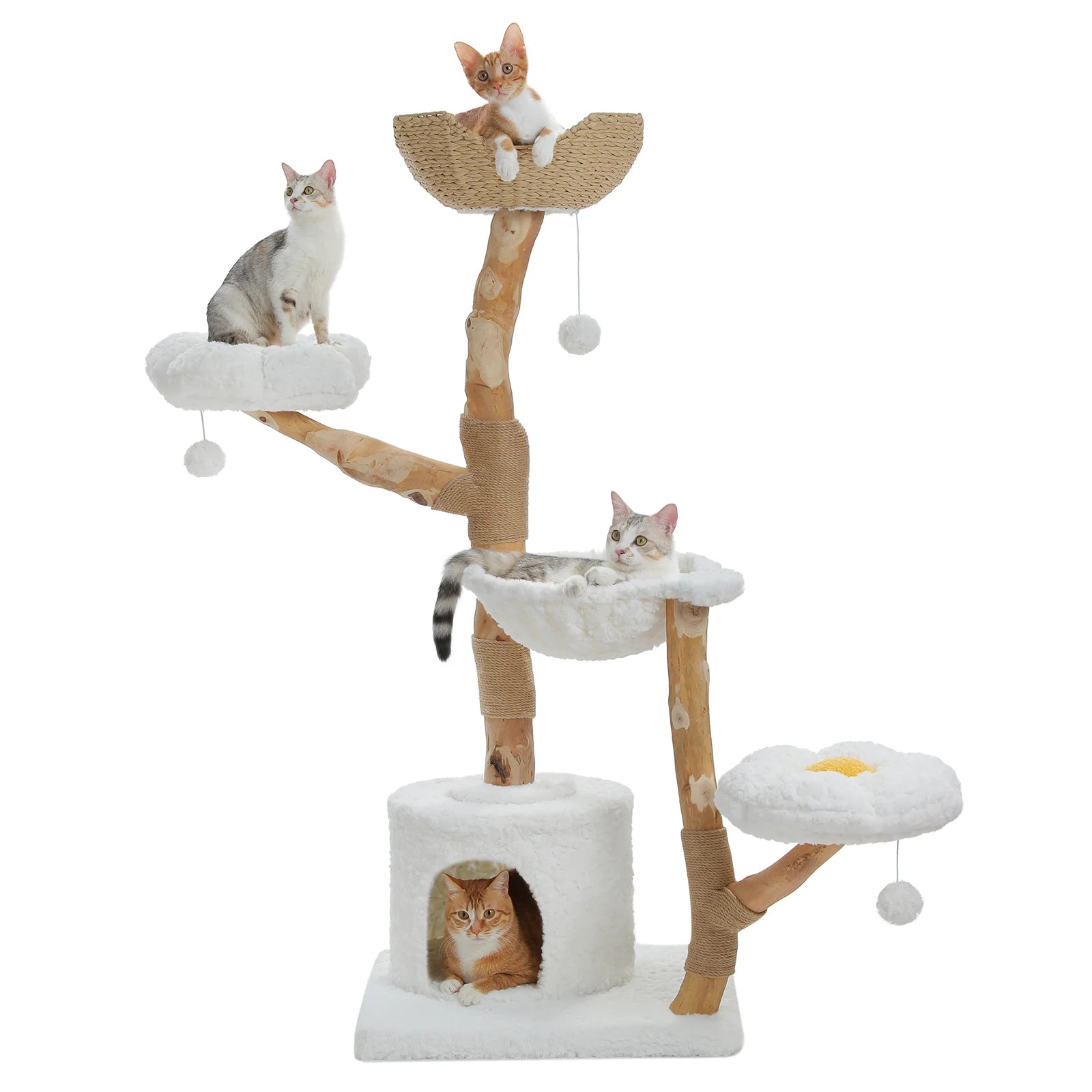 ARBRE A CHAT BOIS FLOTTÉ ALIEXPRESS 138.82
