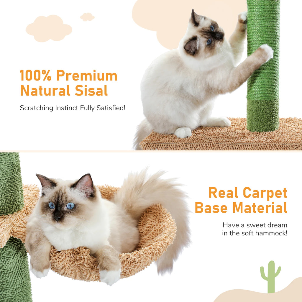 Arbre à Chat Cactus Vert F20229 - 229 cm