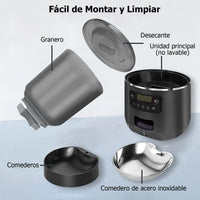 Automatic Pet Feeder 4L Automatic Cat Food Dispenser Smart Control Bug and Snag Resistant Cat Dog Timer Feeder