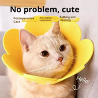 Adjustable Flower Shape Cat Recovery Collar for Wound Healing Protective Cone Ideal for Cats Small Dogs Puppy Recovery Aid