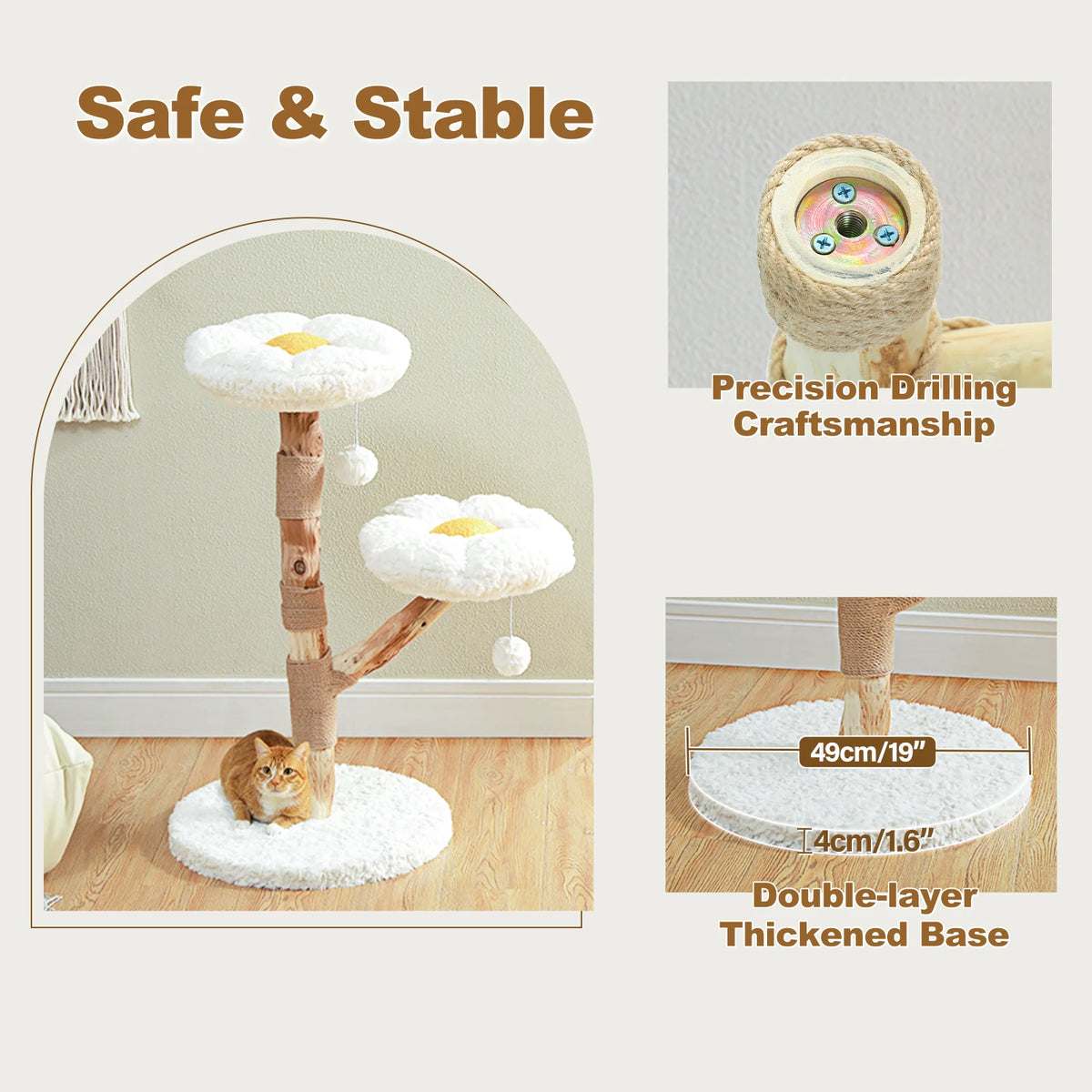 ARBRE A CHAT BOIS FLOTTÉ ALIEXPRESS 65.93