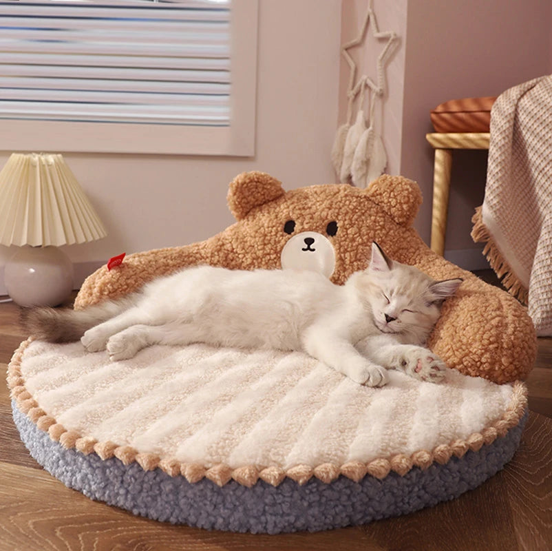 HOOPET Winter Cat Bed Pet Pad Cushion for Small Medium Dogs Sleeping Beds Cats Durable Mat Removable Mat Pet Supplies