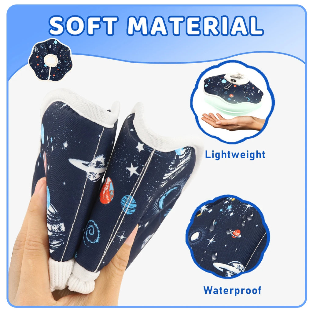 A new Elizabethan collar, stylish and high-value cartoon printed pet protective cover, dog protective cover, cat anti-licking st