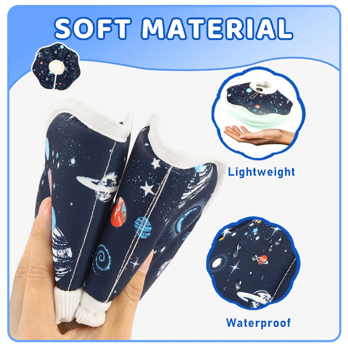 A new Elizabethan collar, stylish and high-value cartoon printed pet protective cover, dog protective cover, cat anti-licking st