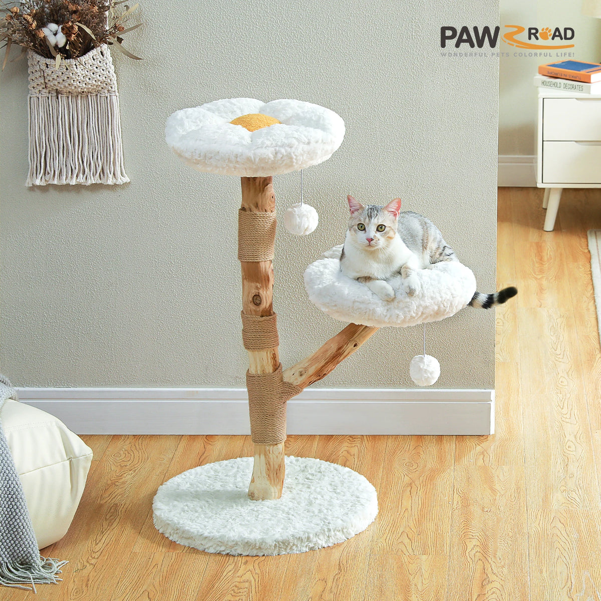 ARBRE A CHAT BOIS FLOTTÉ ALIEXPRESS 65.93