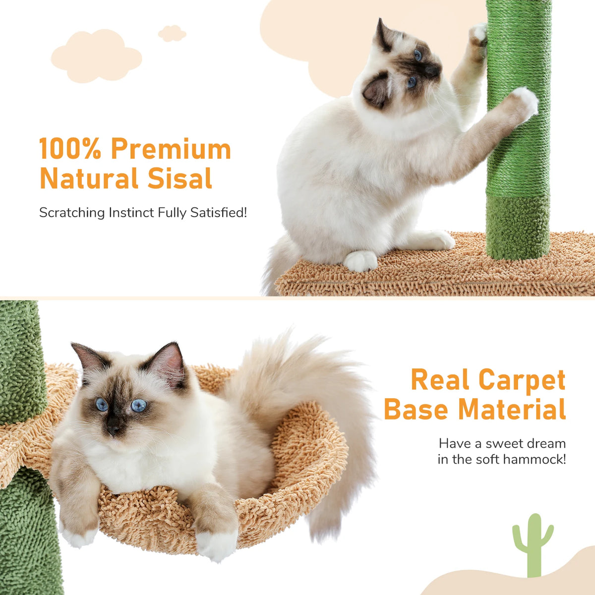 Arbre à Chat Cactus Vert F20229 - 229 cm