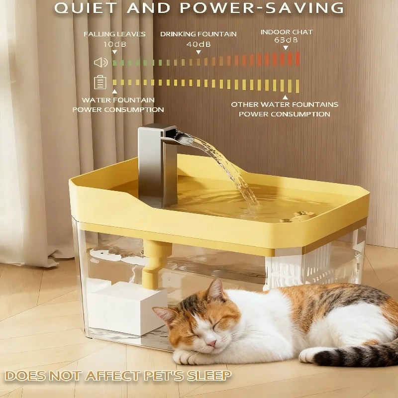 1.5L Cat Water Fountain Automatic Water Dispenser USB Live Circulation Filter Pet Drinker Quiet Pet Water Fountain Cat Small Pet