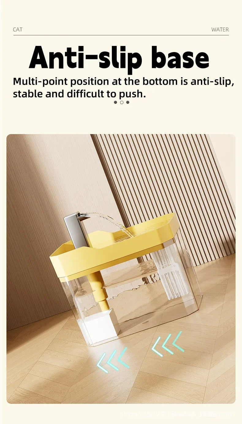1.5L Cat Water Fountain Automatic Water Dispenser USB Live Circulation Filter Pet Drinker Quiet Pet Water Fountain Cat Small Pet
