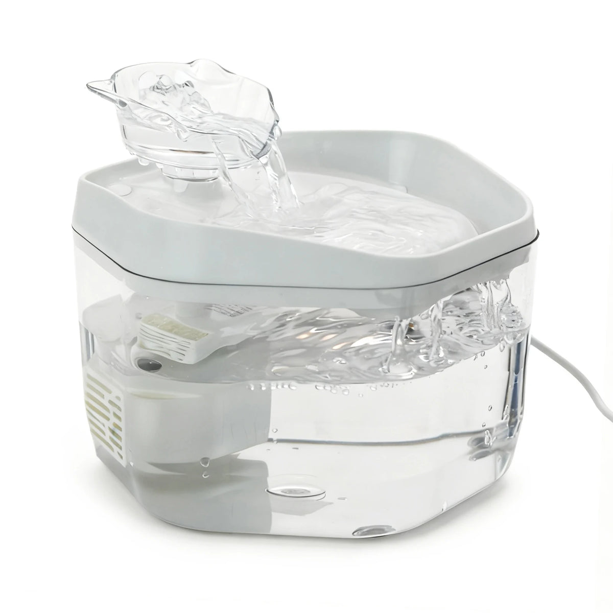 Cat Fountain 1.2L/42.23fl oz Cat Water Dispenser Pet Drinking Fountain, USB Powered - Suitable for Cats/Small to Medium Dogs