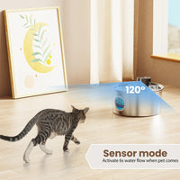 Stainless Steel Wireless Cat Water Fountain Charging Automatic Pet Drinking Motion Sensor Dog Water Dispenser Accessories filter