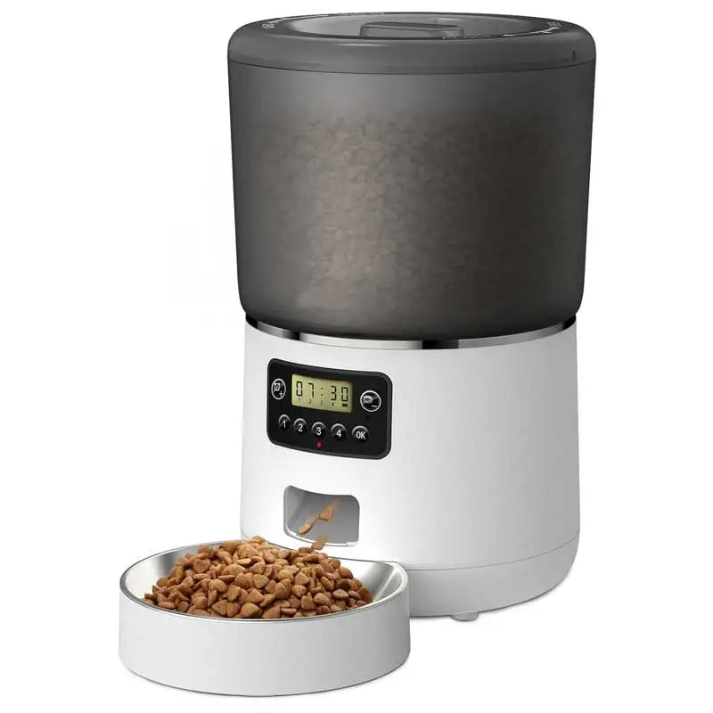 Automatic Pet Feeder 4L Automatic Cat Food Dispenser Smart Control Bug and Snag Resistant Cat Dog Timer Feeder