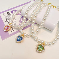 Princess Style Pet Pearl Collar for Dogs Cats - Cute Jewelry Accessory for Puppy Kitten Chihuahua Perfect Wedding Gift