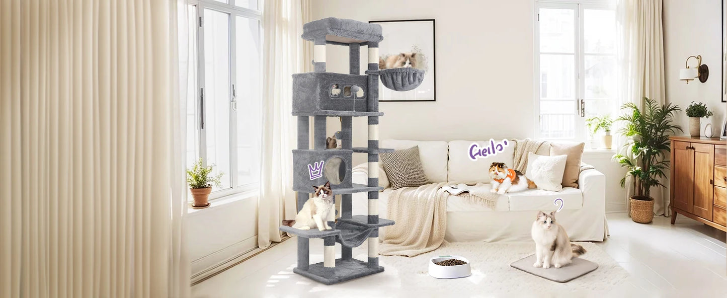 Arbre à chat Maine Coon F30BR170 - 170 cm