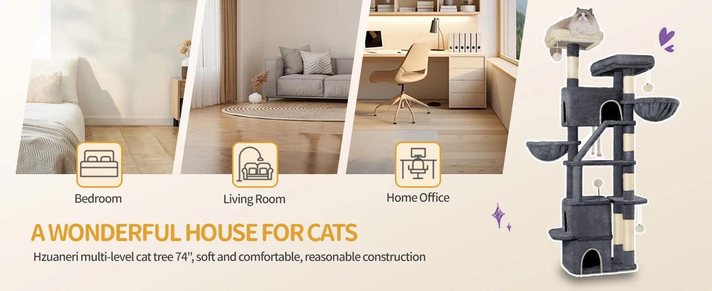 Arbre à chat Maine Coon F30185 - 185 cm