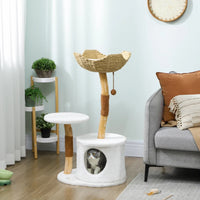 ARBRE À CHAT EN BOIS FLOTTÉ<br> "Le non nommé"
