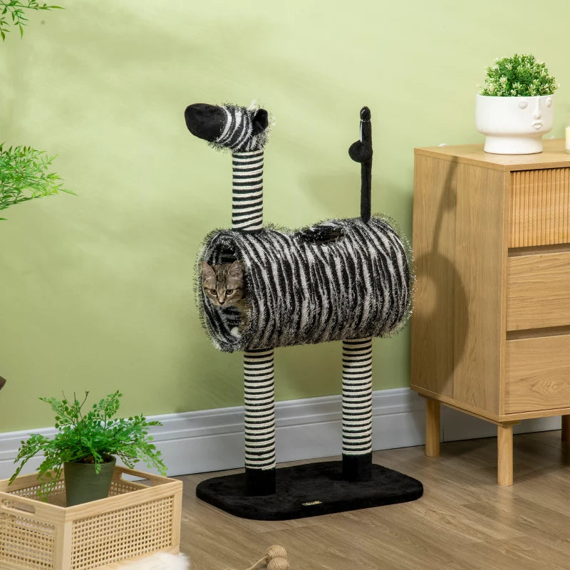 ARBRE À CHAT DESIGN <br> "Le zèbre"