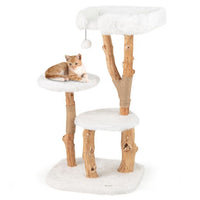 ARBRE À CHAT EN BOIS FLOTTÉ<br> "Les 3 pieds"